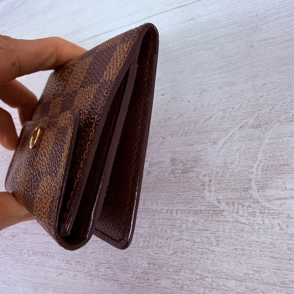 Louis Vuitton Ludlow Wallet Brown Damier Ebene Luxury Classic Coated Canvas